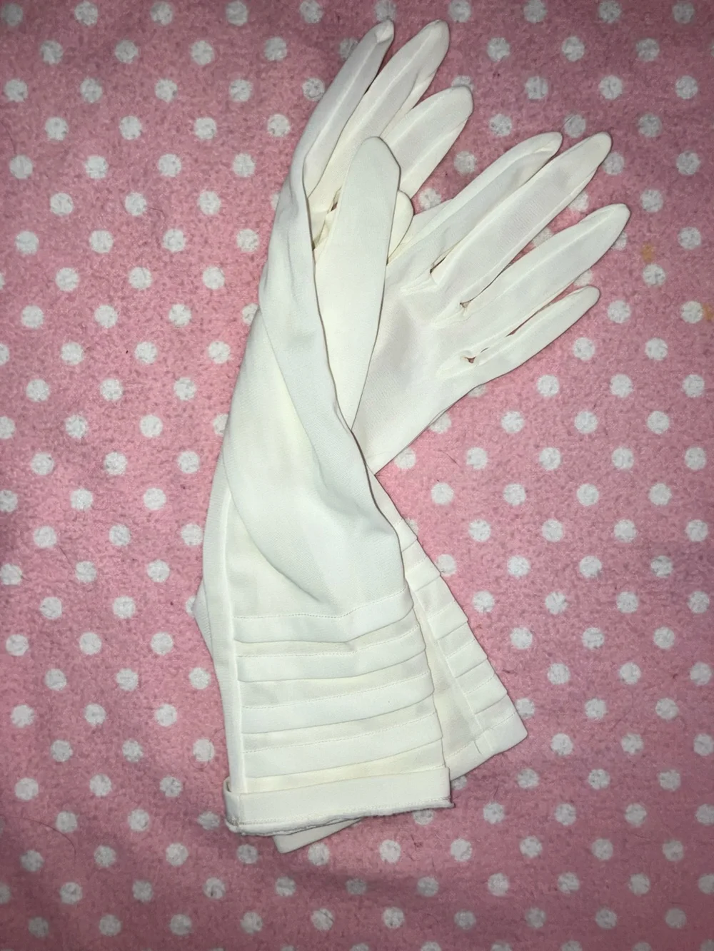 Vintage Nylon Gloves M - 7